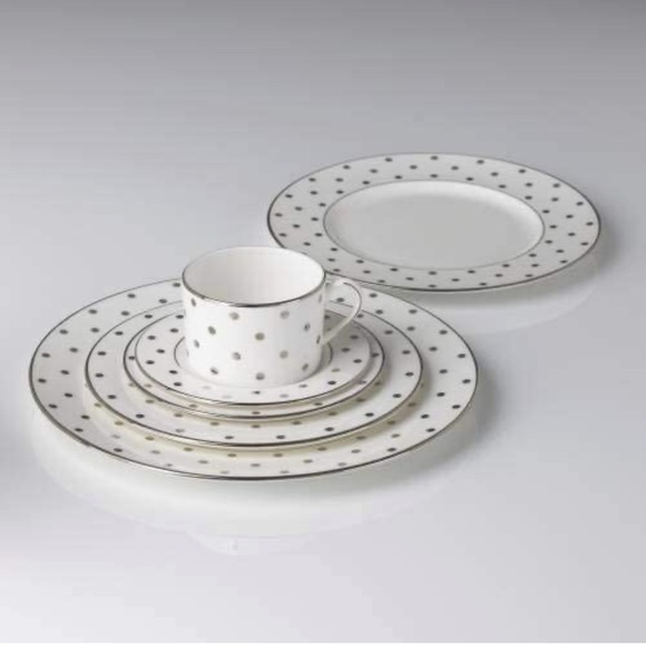 Kate Spade Larabee Road Platinum 5 pc Dinner set - Picture 4 of 7